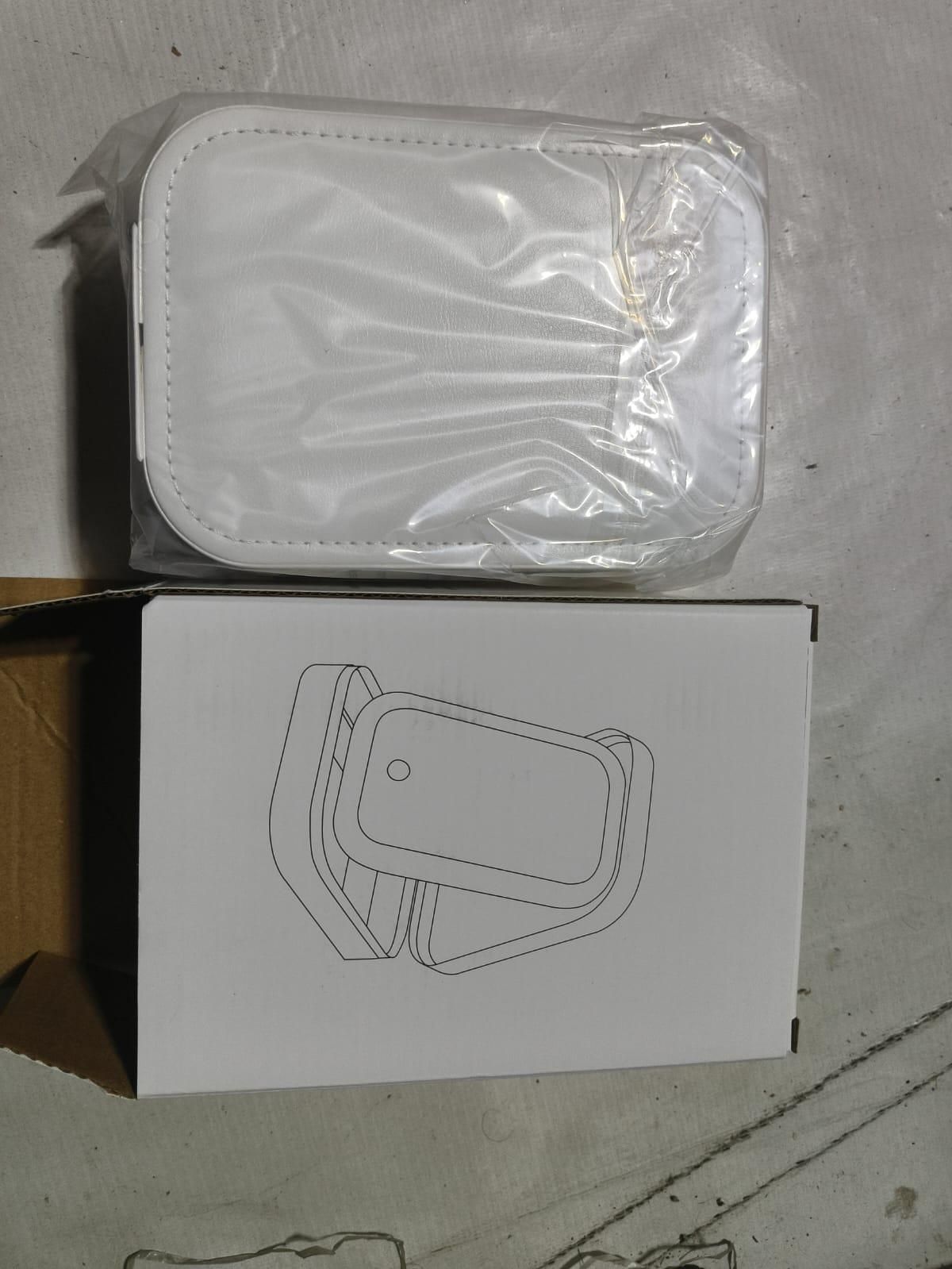 Compact Makeup Vanity with LED Mirror