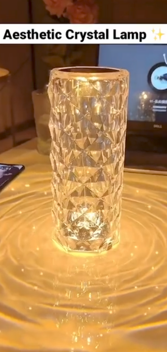 Crystal Table Lamp 16 Color Changing RGB Rose Diamond (Multi-Color)